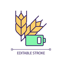 2d editable simple thin linear resource vector image