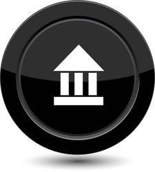 button with amphitheater vector image