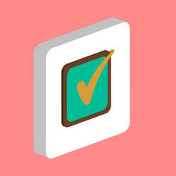 checklist simple icon symbol design template vector image