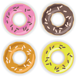 Chocolate donut Royalty Free Vector Image - VectorStock