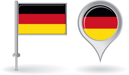 Map Pointer and Pin Icon Set vector image