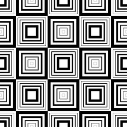 seamless geometric pattern simple black and white vector image