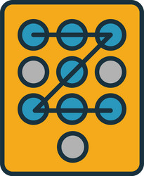 Access code icon simple element from security vector