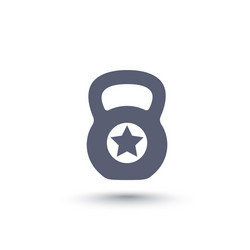 Kettlebell Workout Icon vector image