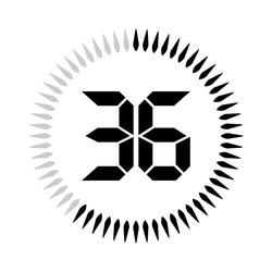 minutes or seconds timer vector image