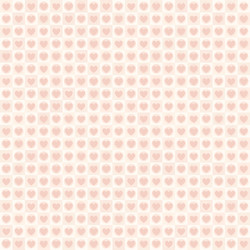 Rose heart pattern with dots and squares seamless vector