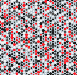 Abstract seamless honey pattern with halftone hex vector