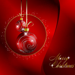 Red christmas background Royalty Free Vector Image