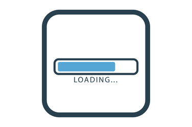 Loading icon related for time solid vector