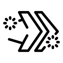 data transferring with loading arrows icon vector image
