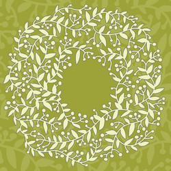 flower pattern frame with place for your text vector image
