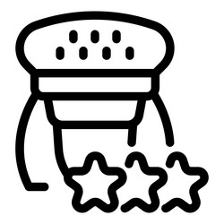 machine creating stars artificial intelligence vector image