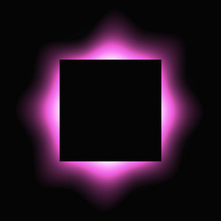 square illuminate light frame with color gradient vector image