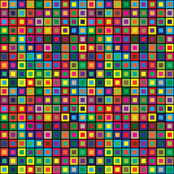 Abstract colored square modern seamless pattern vector