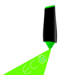 Eco marker vector