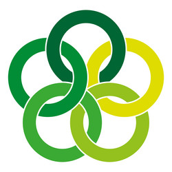 Interlocking Circles Pattern vector image