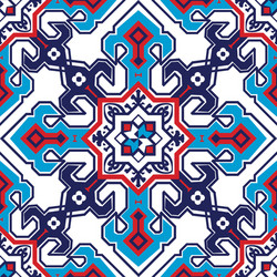 Pattern in the form of scandinavian tiles seamless vector