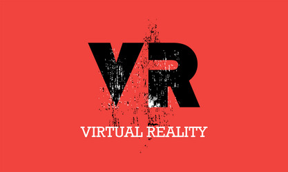 realistic virtual reality background for web page vector image
