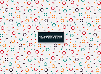 abstract colorful geometric pattern design vector image