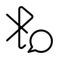 Bluetooth chat application for short messages vector