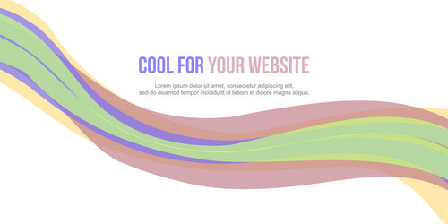 collection abstract header website design vector image