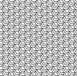 Honeycomb seamless hexagons pattern background vector
