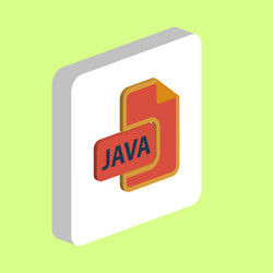 Java programming simple icon symbol design vector