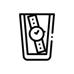 misplacing icon thin linear style design isolated vector image