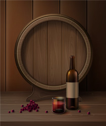 wine still life vector