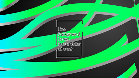 abstract wave background with green gradient vector image