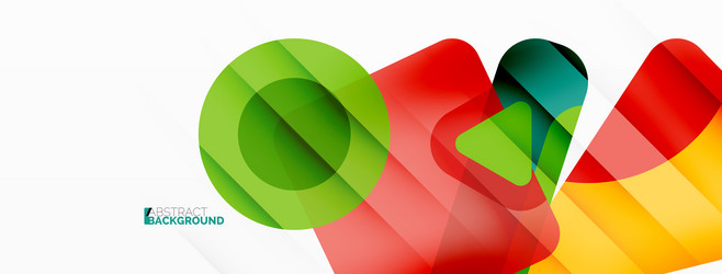 line triangle square and circle primitive vector image