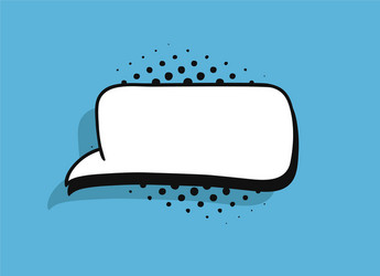 pop art speech bubble without text cartoon style vector