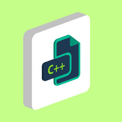 c programming simple icon symbol design template vector