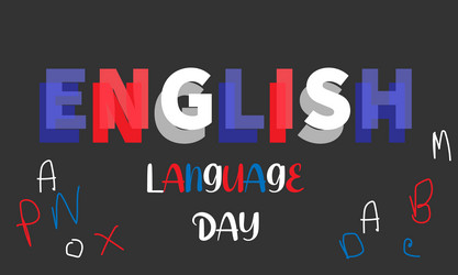 English language day vector