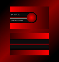 Red Code Abstract Card vector