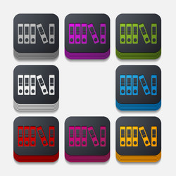 square button folder vector image
