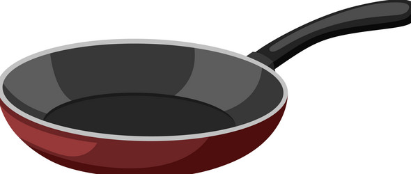 Frying pan kitchen set cartoon Royalty Free Vector Image