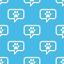 paw message pattern vector image