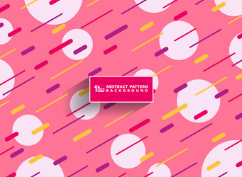 abstract geometry round shape with vivid color vector image