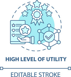 Advanced level concept icon Royalty Free Vector Image
