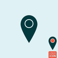 mark icon map pointer symbol vector image