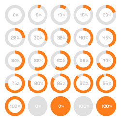 Pie Chart Elements - Data Visualization vector image
