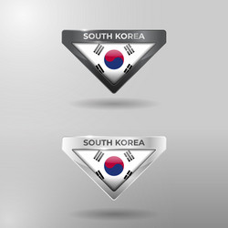 3d label tag and location pointer flag nation vector image