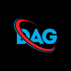 Dag logo letter letter logo design Royalty Free Vector Image