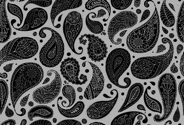 Paisley ornament seamless pattern for your design vector