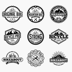 Cycling Logo Collection Vector Image