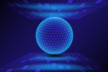 abstract technology global network connection vector image
