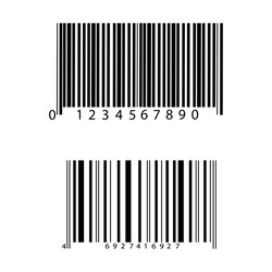 realistic bar code icon a modern simple flat vector image