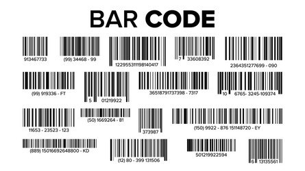 Barcode Set - Universal Product Code Scan vector image