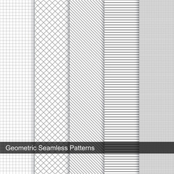 Geometric Grid Patterns vector image